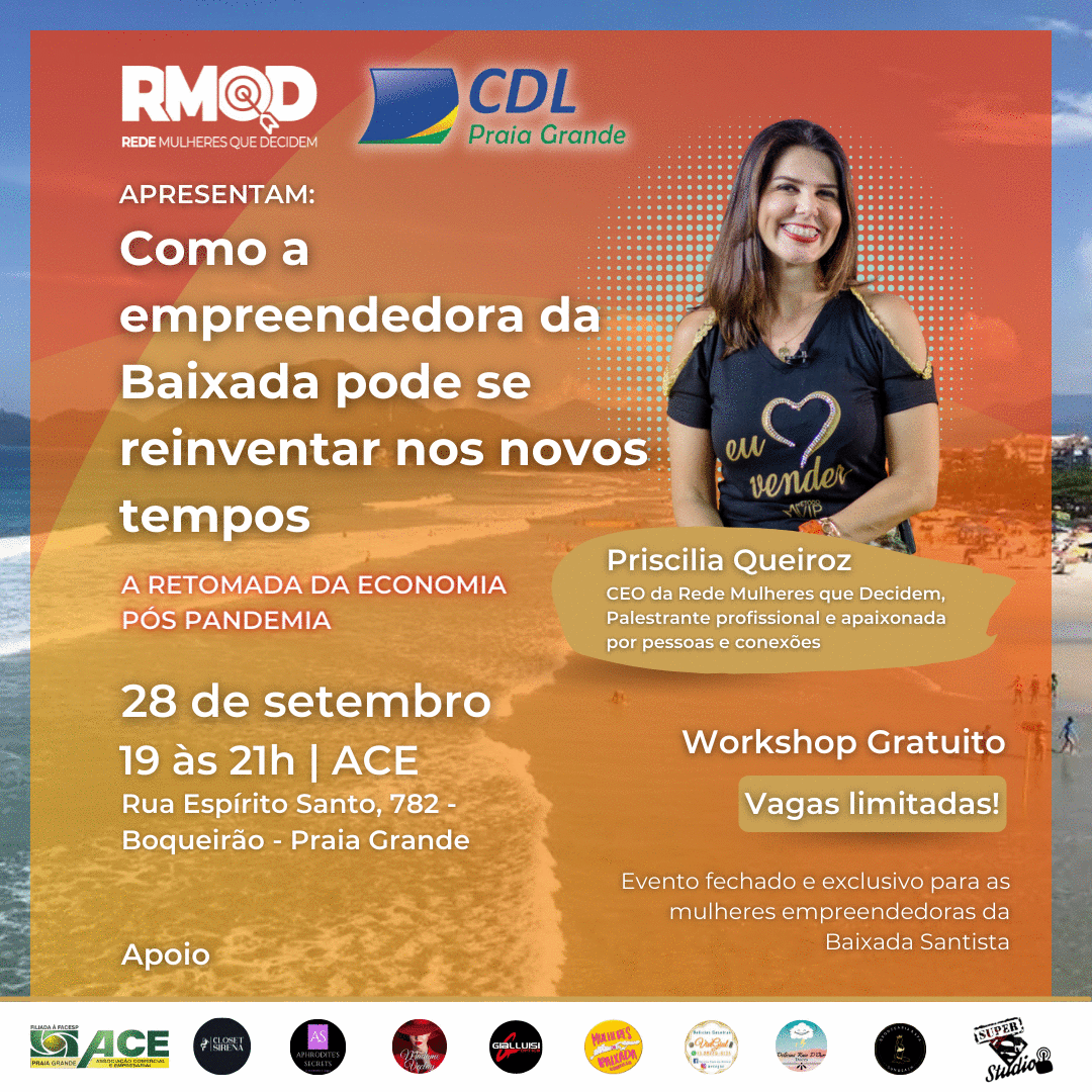 RMqD realiza workshop em Praia Grande sobre retomada da economia pós pandemia